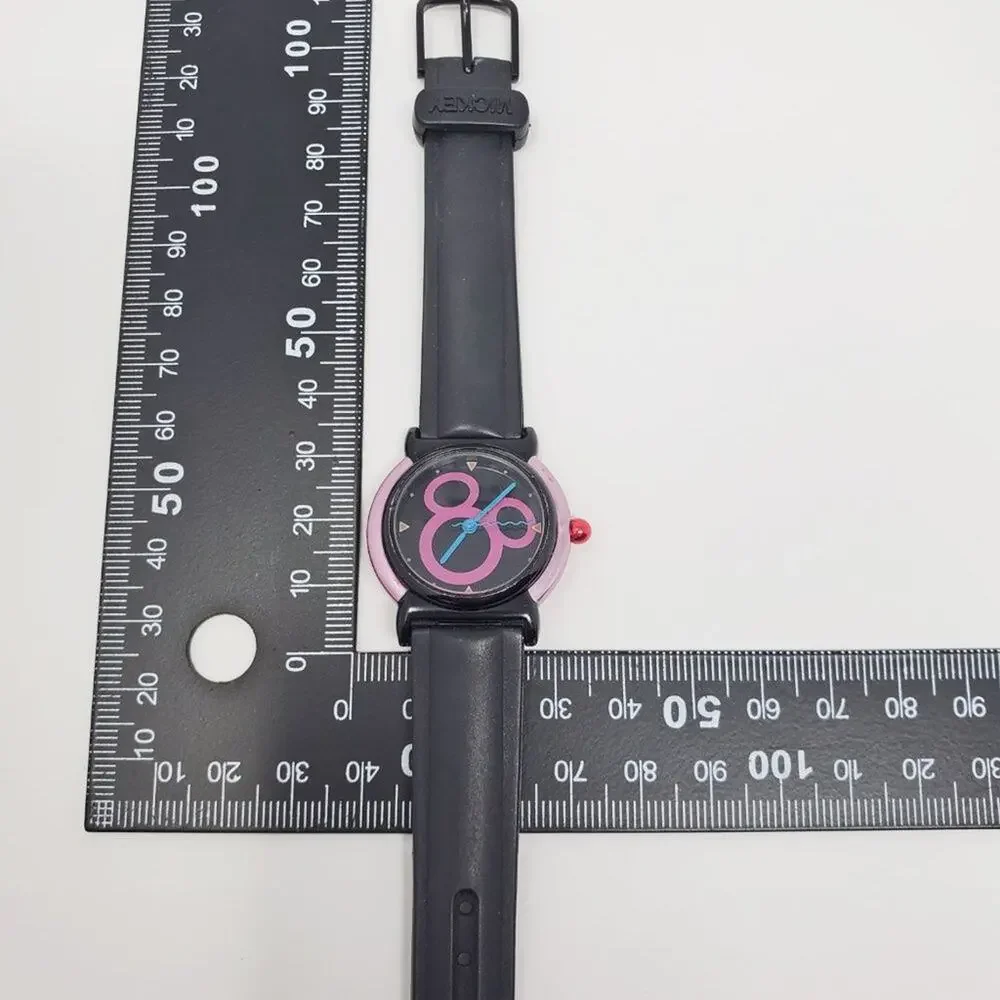 Rare Disney 90's Mickey Mouse Pink Y2K Watch H2F